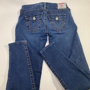 TRUE RELIGION Misty Skinny Jean Sz 28